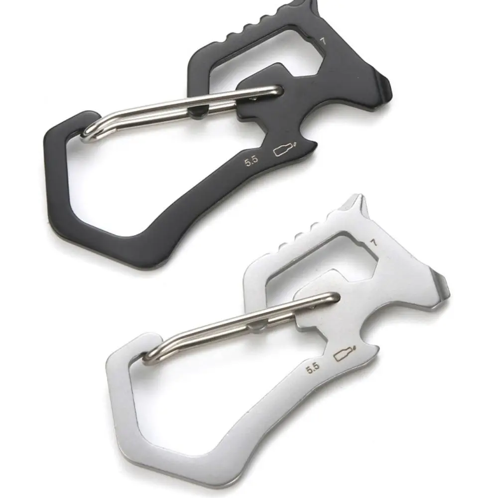 Bottle Opener Keyring - Nieuwe roestvrijstalen kaartflesopener Multifunctionele kleine tool