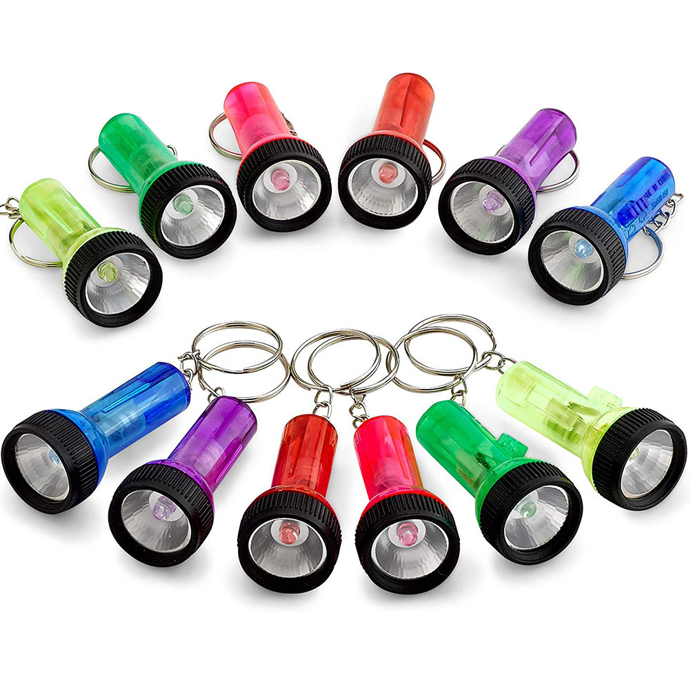 Keychain Flashlight - 6 stuks sleutelhanger met ingebouwde zaklamp,
