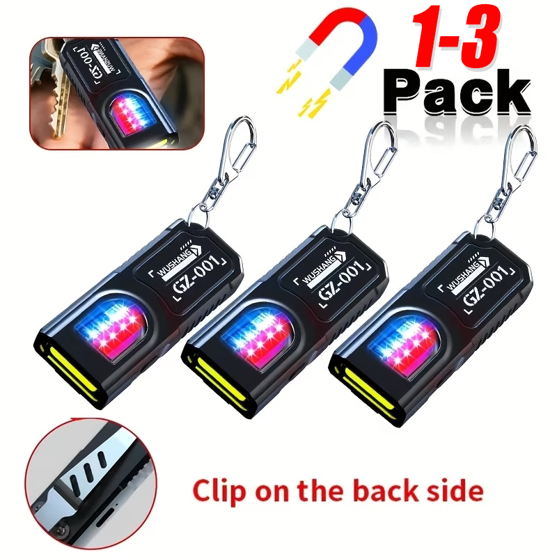 Keychain Flashlight - Krachtige Mini COB LED-sleutelhangerzaklamp USB C
