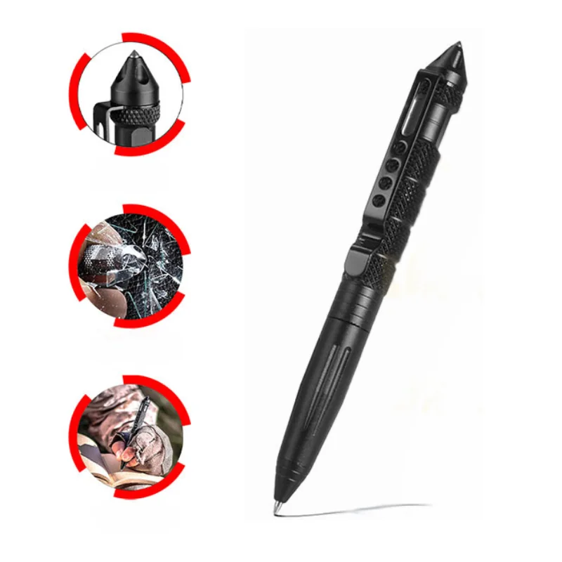 Pen Tactical Glass - Multifunctionele tactische pen Zelfverdediging Noodoverlevingshulpmiddel Glasbreker