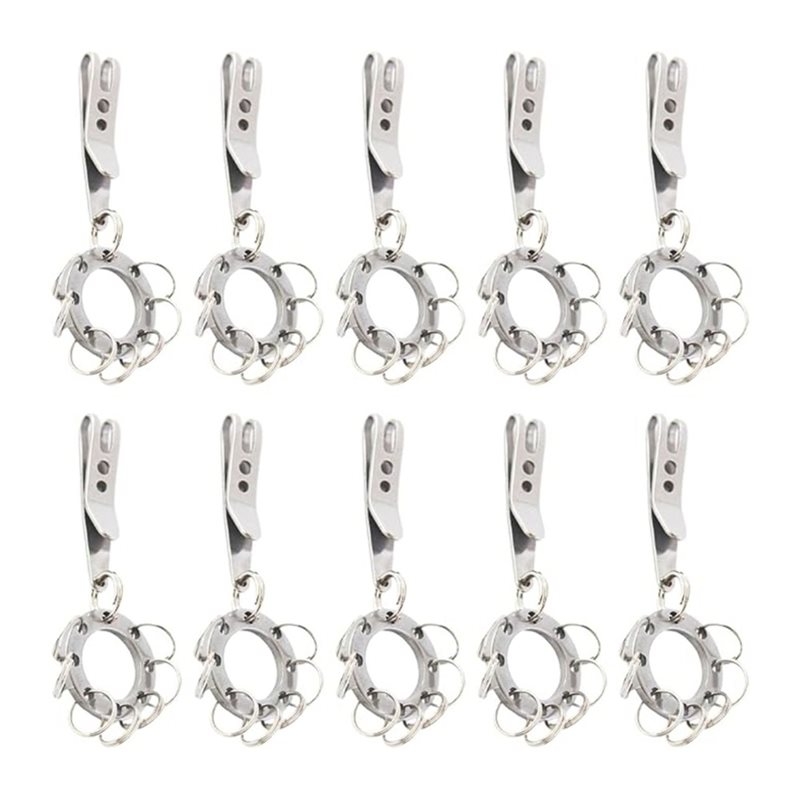 Edc Carry Pocket Knife - T22C multifunctionele cirkelvormige riemclip (10-pack) voor