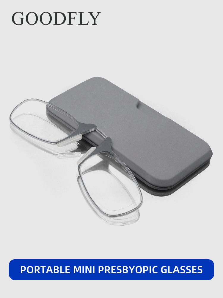 Wallet Slim Titanium - Mini Verziend Leesbril voor Mannen &