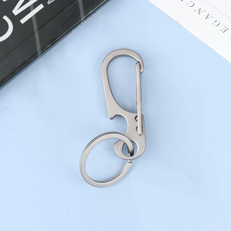 Bottle Opener Keyring - 1Pc Titanium Legering Karabijnhaak Outdoor Multifunctionele