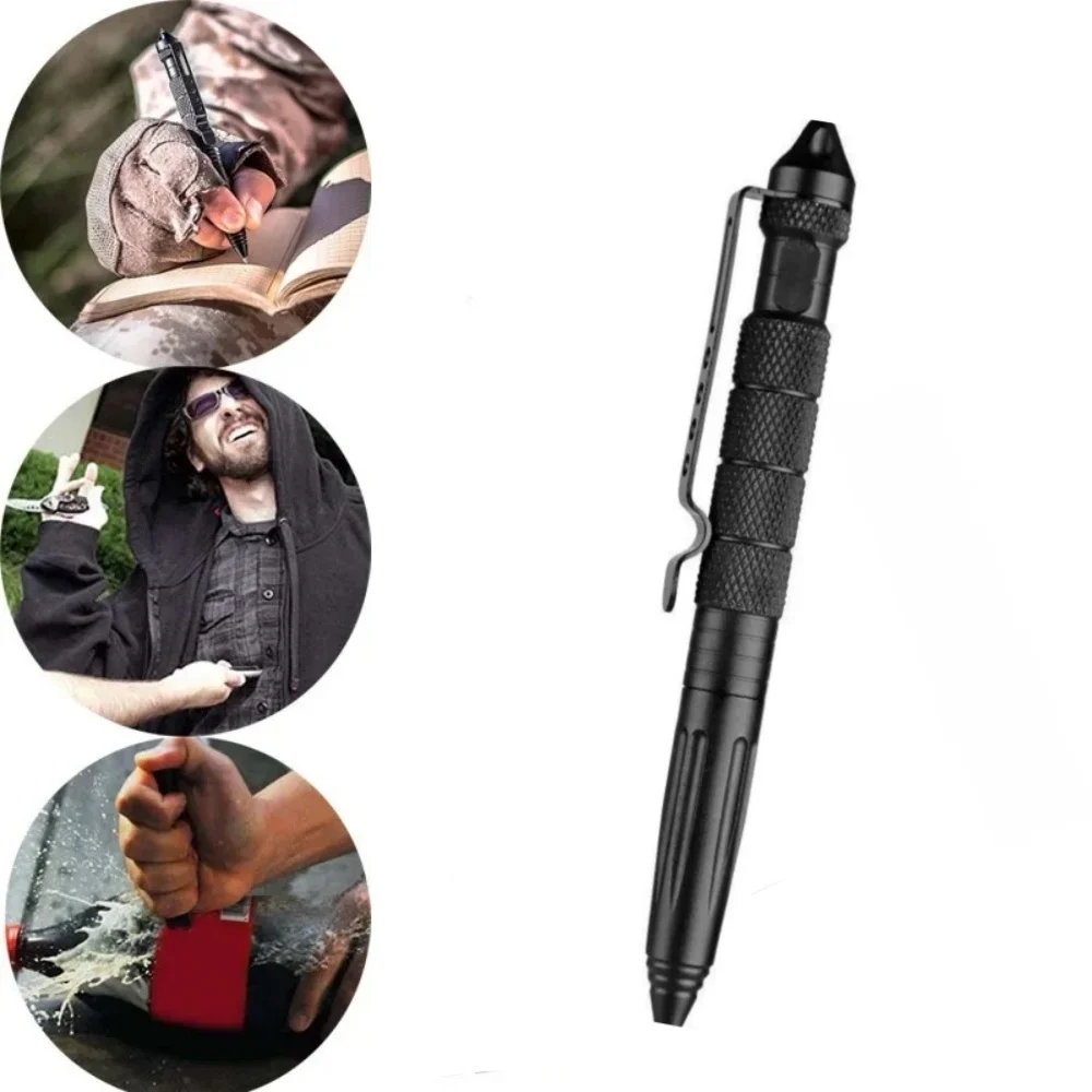 Pen Tactical Glass - Multifunctionele tactische zelfverdedigingspen van wolfraamstaal met