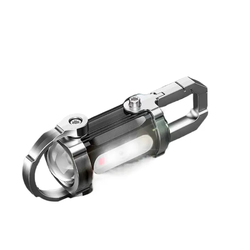 Keychain Flashlight - 800LM EDC COB-werklamp Zaklamp Ultraheldere oplaadbare
