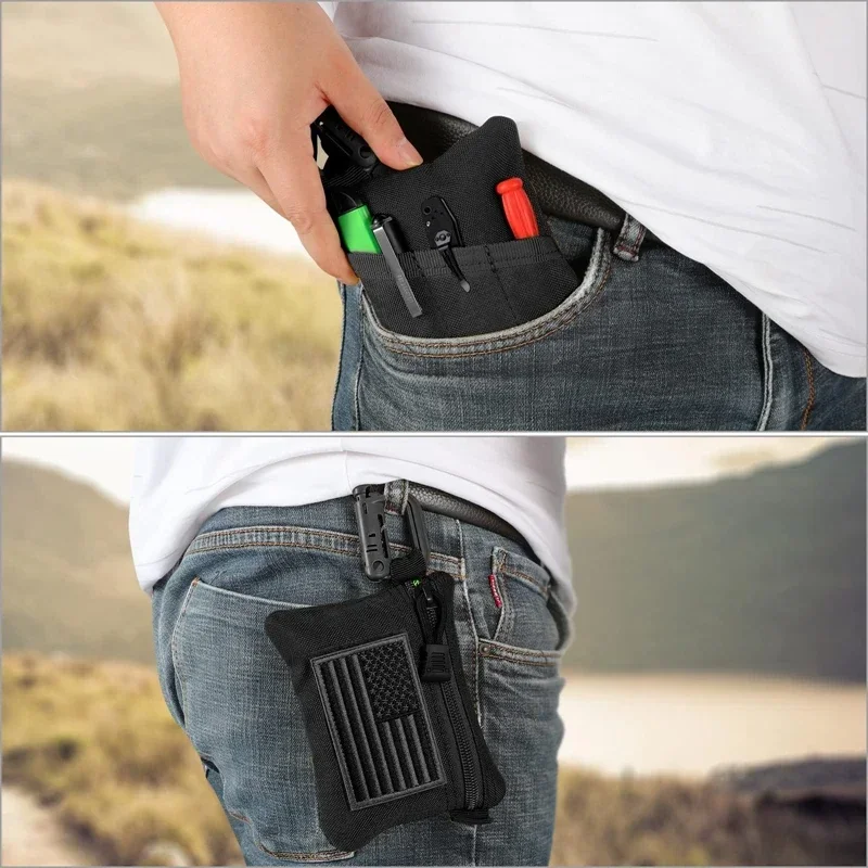 Edc Carry Coins - Tactische EDC-tas, EDC-organizer Mini-gereedschapstas, mes/tactische pen/kaart,