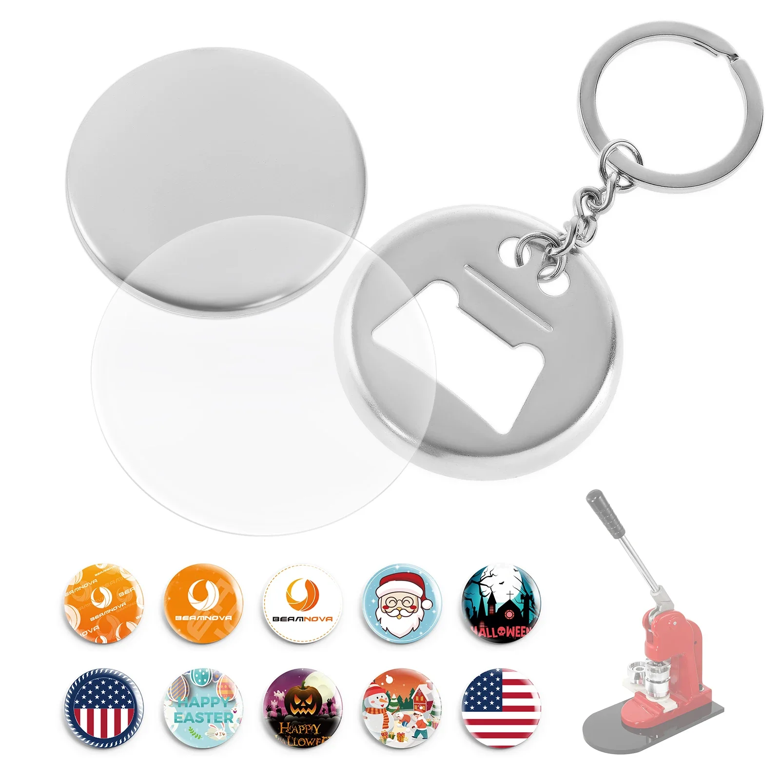 Bottle Opener Keyring - 50 Stuks 2.25 