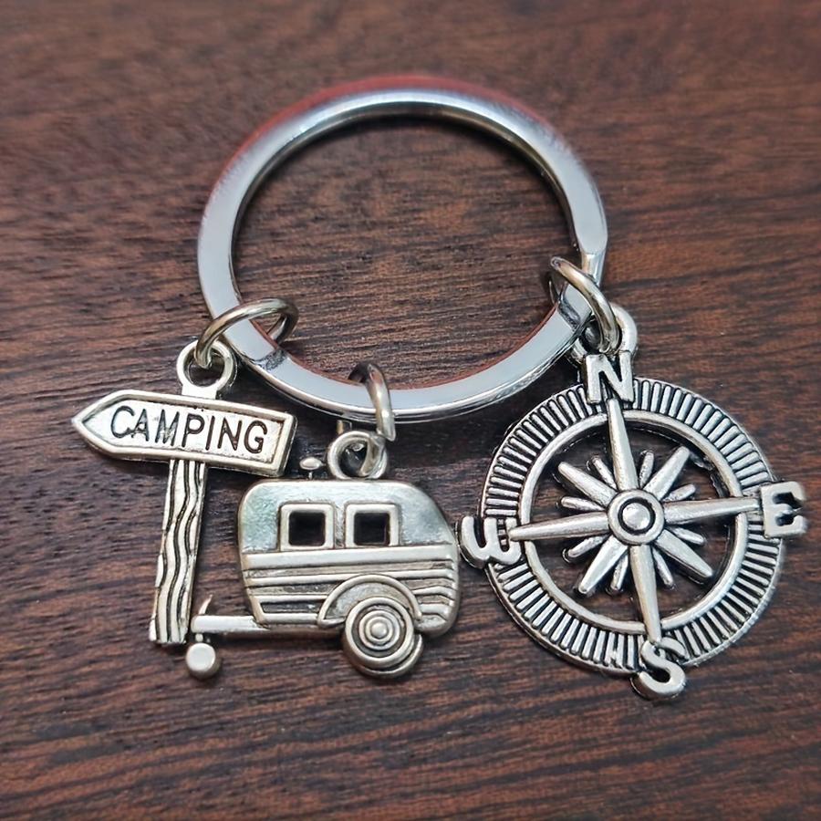 Compass Keychain Mini - 1/5/10/20/50/100 stuks Camping RV sleutelhanger, camping
