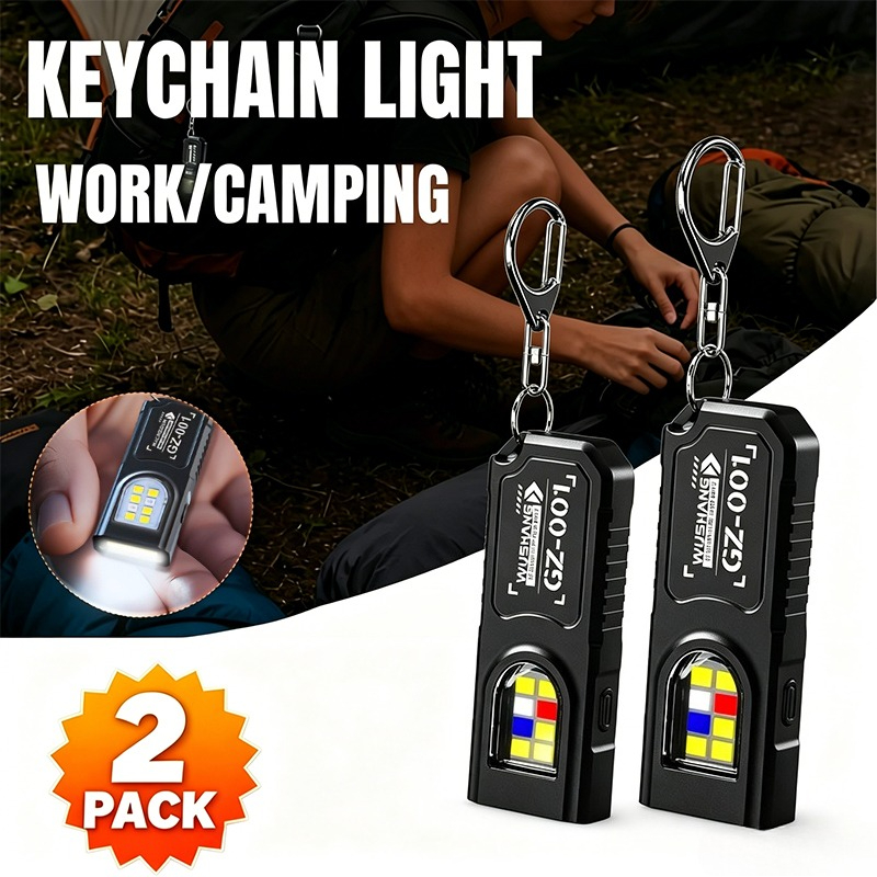 Keychain Flashlight - LED-sleutelhangerzaklamp Type C Oplaadbaar 550LM Draagbare