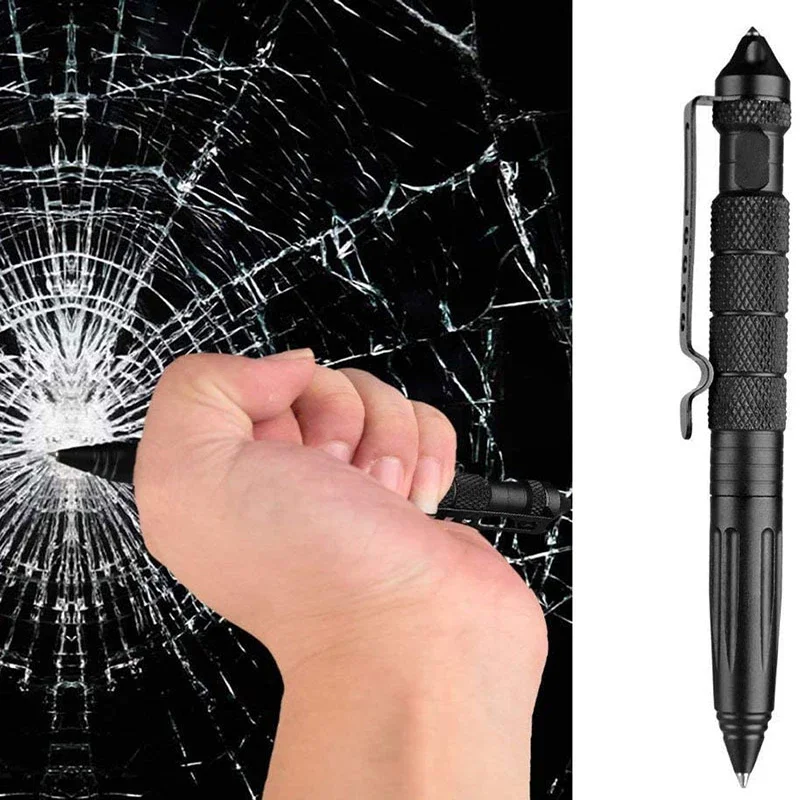 Pen Tactical Glass - Outdoor multifunctionele metalen tactische pen Antislip