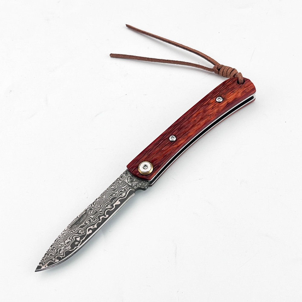 Edc Carry Pocket Knife - Topkwaliteit opvouwbaar zakmes met rode zuurhars