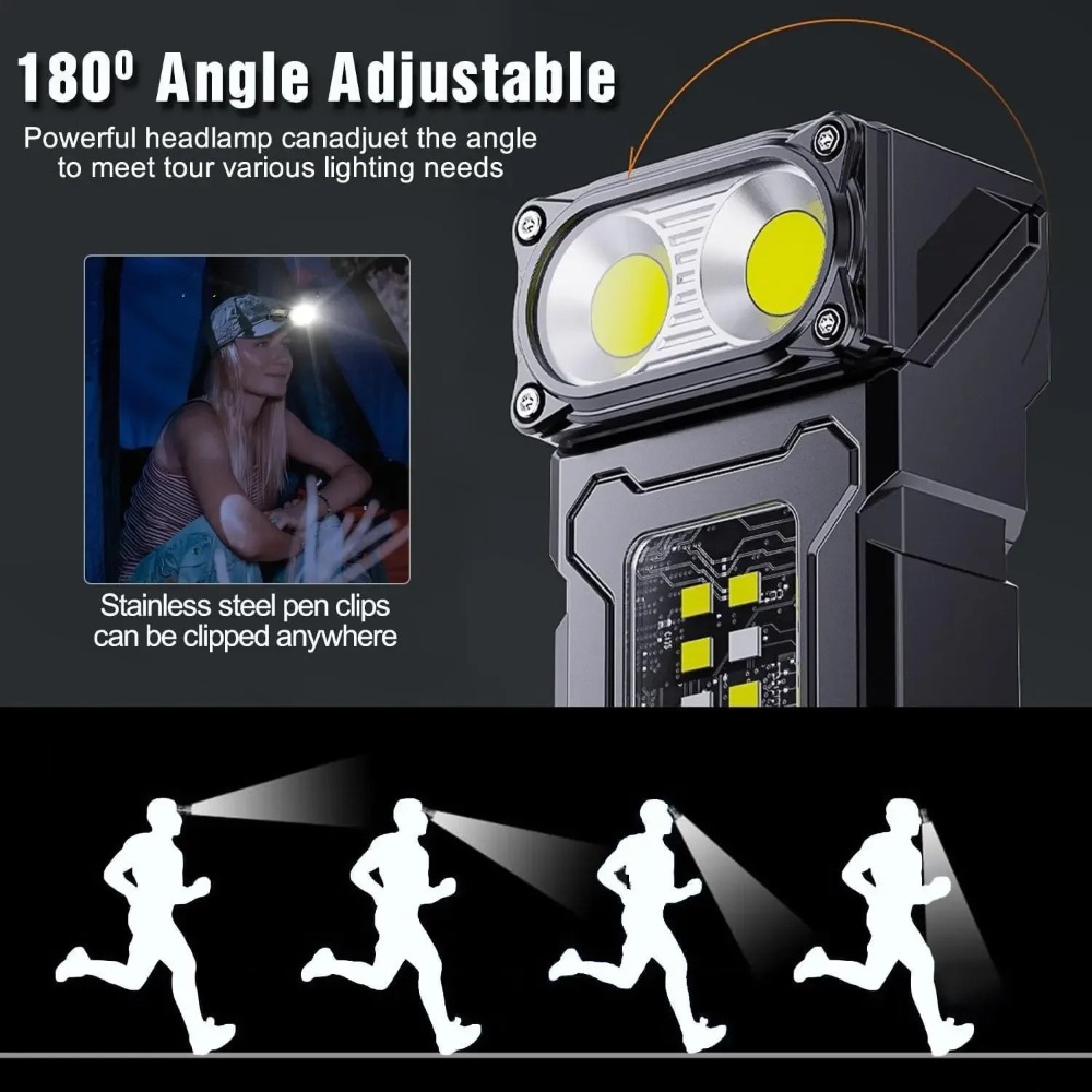 180 °   Draaibare LED-zaklamp  - Keychain Flashlight recensie en prijs