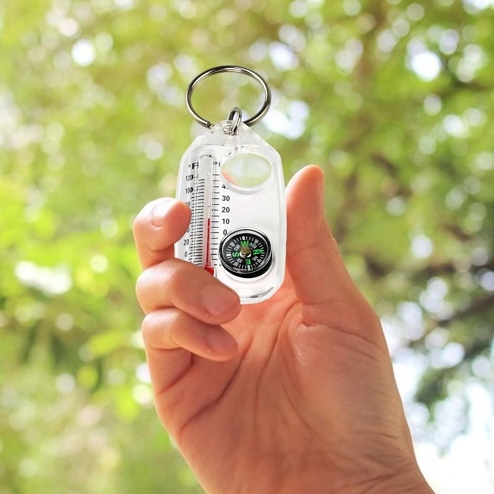 Draagbare 3-in-1 functie Mini- - Compass Keychain Mini recensie en prijs