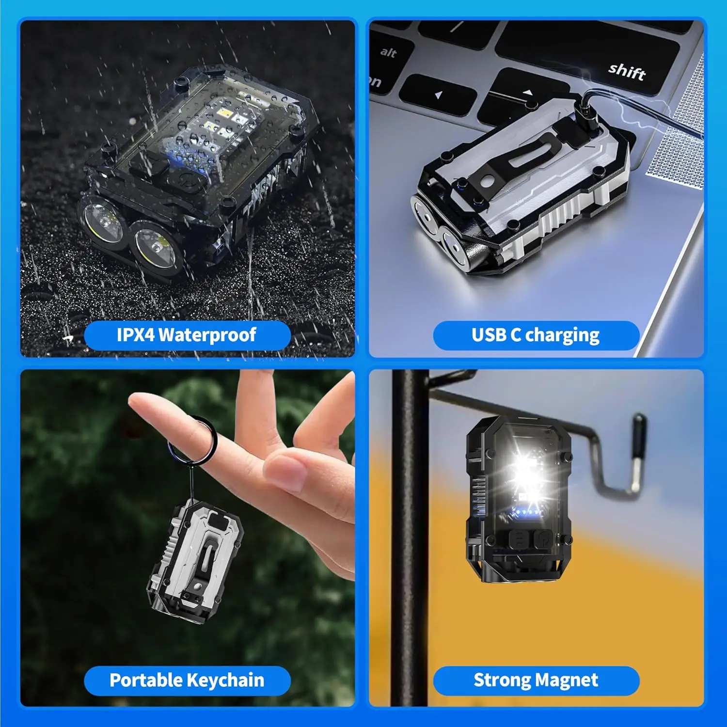 Mini COB-sleutelhangerzaklamp, - Keychain Flashlight recensie en prijs