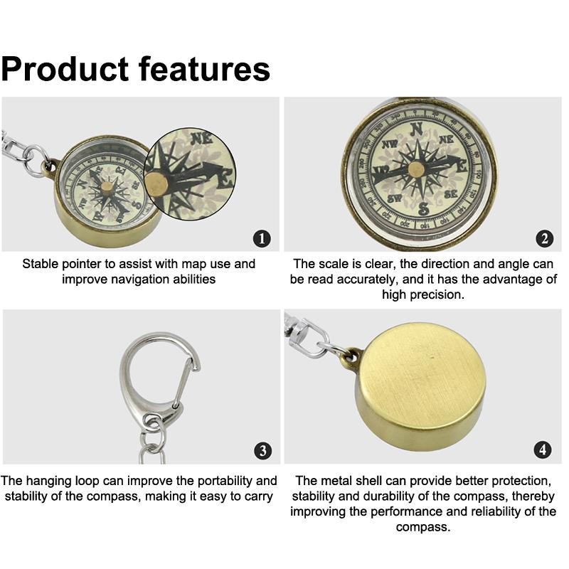 Sleutelhanger met klimuitrusti - Compass Keychain Mini recensie en prijs